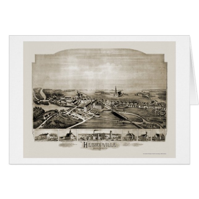 Hebronville, mapa panorámico de las MAMÁES - 1891 (Anverso (Horizontal))