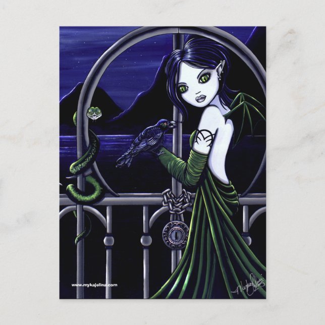 "Hecate", tarjeta postal del submundo oscuro (Anverso)