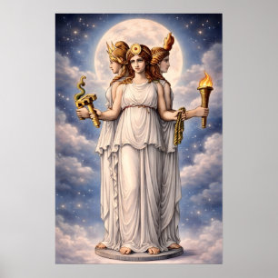 Hécate Triple Diosa Arte Celestial de la Luna – mi