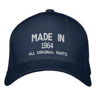 Hecha en 1964 Partes Originales Gorra Bordada