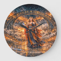 Hechicera del Portal Cósmico – Reloj de Pared de F