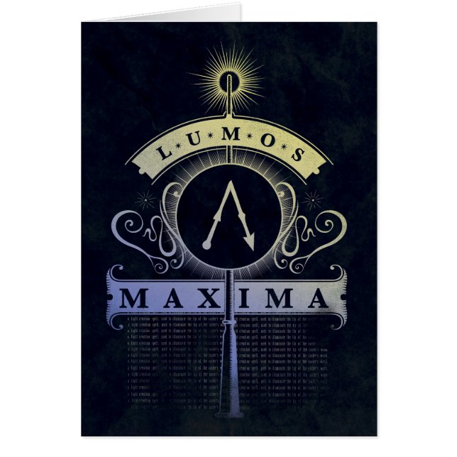 Hechizo de Harry Potter | Gráfico de Lumos Maxima (Frente)