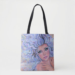 Hechizo de sirena fantasía arte bolsa de tocador d