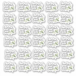 Hecho a mano con el Pegatina Love Vinyl