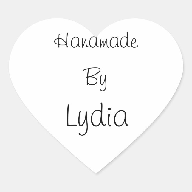 Hecho a mano por Pegatina (Anverso)