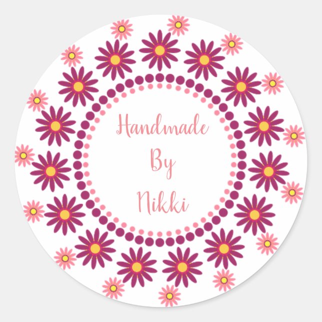 Hecho A Mano Por Pegatinas (Anverso)