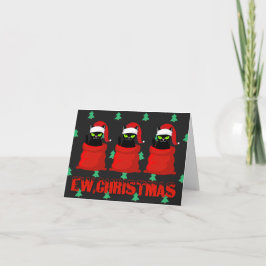 Hecho a medida Ew Navidad Divertidos Gatos Negros 