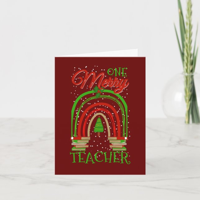 Hecho a Medida Un Alegre Profesor Navidad (Anverso)