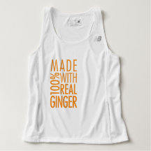 Hecho con 100% Real Ginger Tank Top