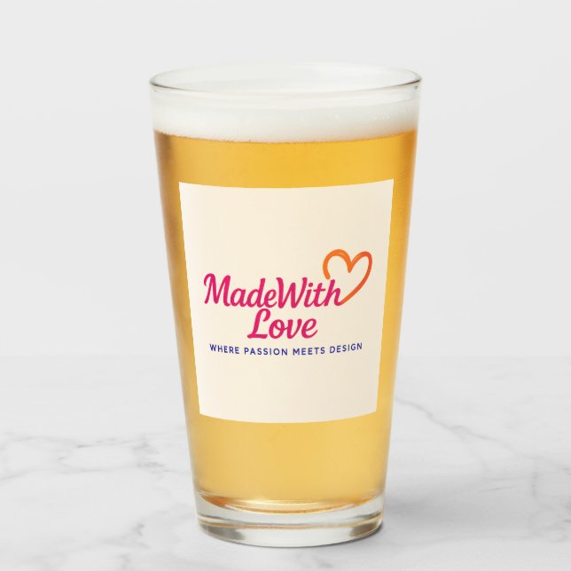Hecho con amor Beber vidrio (Anverso (lleno))