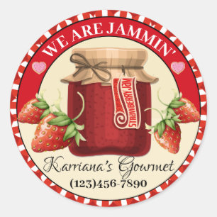 Hecho con amor Pegatina de alimentos