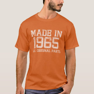 HECHO en 1965 toda la camiseta ORIGINAL de las
