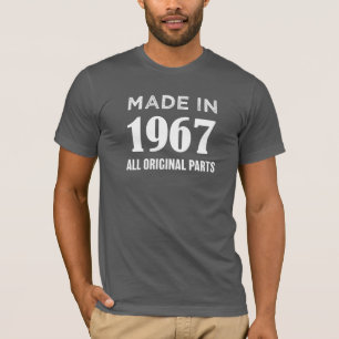 Hecho en 1967 toda la 50.a camiseta del cumpleaño