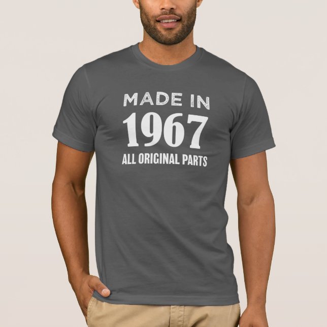 Hecho en 1967 toda la 50.a camiseta del cumpleaños (Anverso)