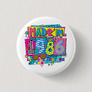 Hecho en 1986 Edición Limitada Retro Botón 80s