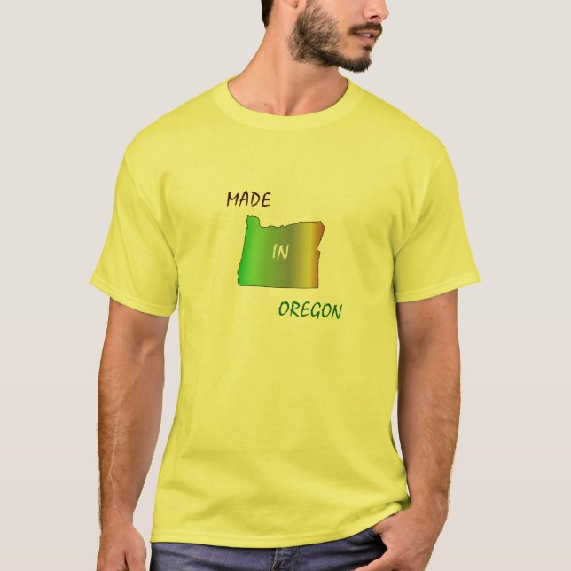 HECHO EN Camiseta DE OREGON (Anverso)