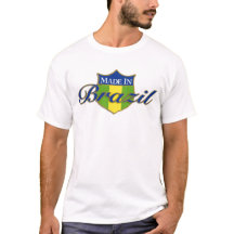 "Hecho en camiseta del Brasil"