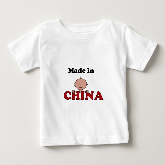 hecho en camiseta del niño de China (Anverso)