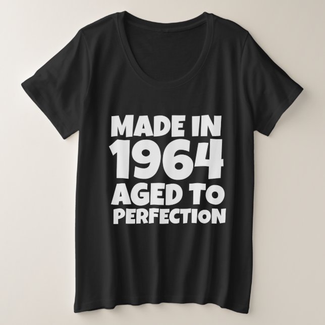 HECHO EN CAMISETAS DE CUMPLEAÑOS EN 1964 (Anverso del diseño)