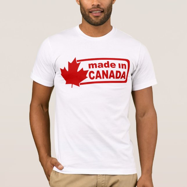 Hecho en Canadá - camisa para hombre blanca (Anverso)