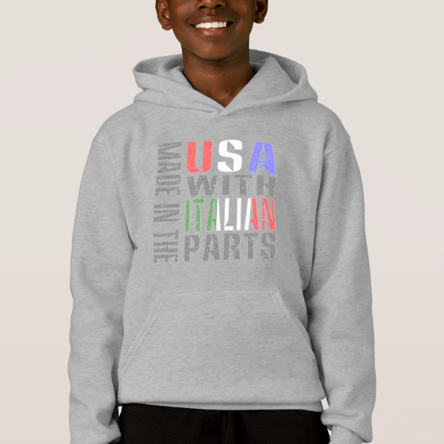 Hecho en EE. UU. con piezas italianas chico (Anverso)