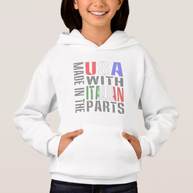 Hecho en EE. UU. con piezas italianas para chicas (Anverso)