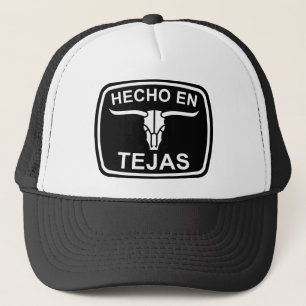 Hecho en el gorra de Tejas