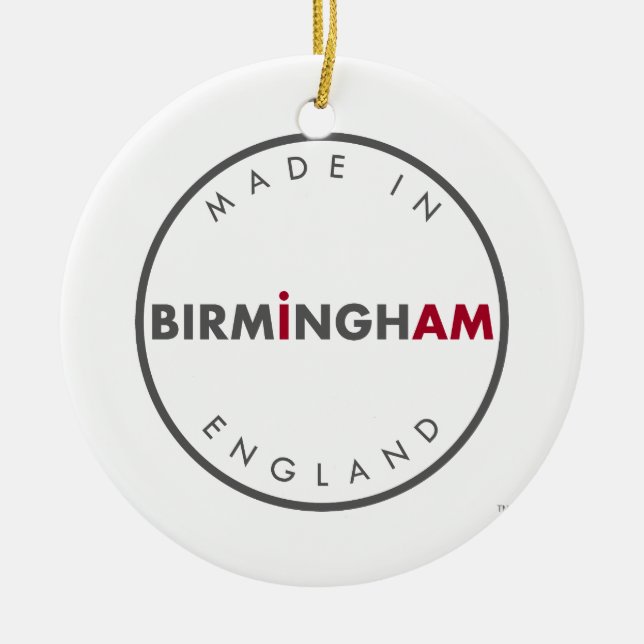 Hecho en el ornamento de Birmingham (Frente)