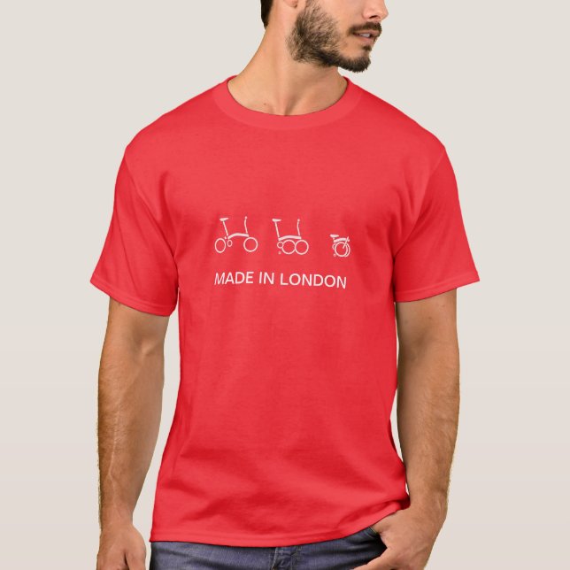 Hecho en hombres de la camiseta de la bicicleta de (Anverso)