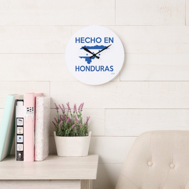 Hecho en Honduras Reloj de Pared (Sala de lectura)