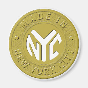 HECHO EN imán de NYC