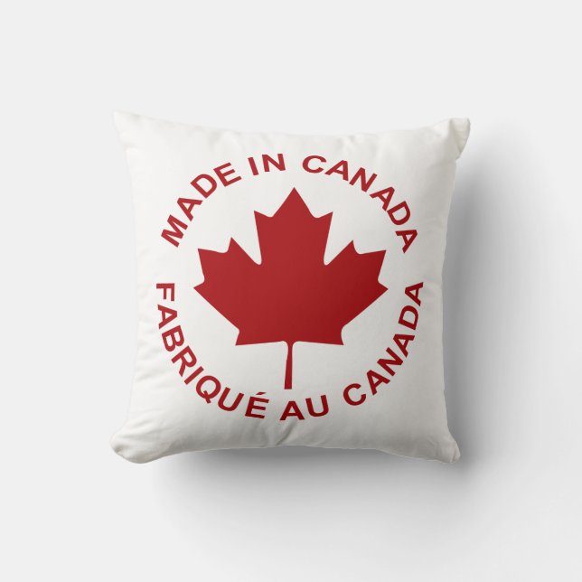 Hecho en la almohada de Canadá (Anverso)