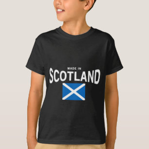 Hecho en la camiseta de Escocia Saltire