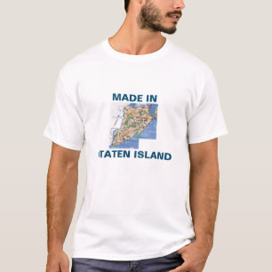 Hecho en la camiseta de Staten Island