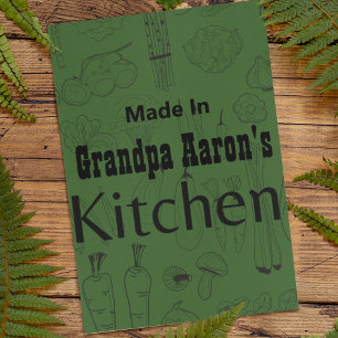 Hecho en la cocina de [Tu Nombre] Tarjeta de Recet