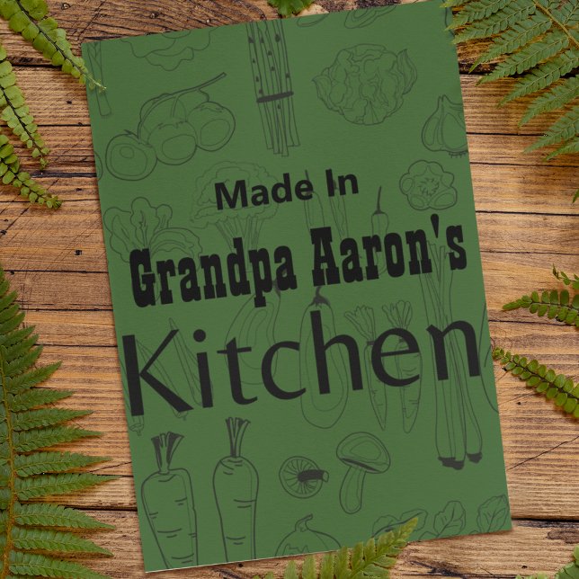 Hecho en la cocina de [Tu Nombre] Tarjeta de Recet (Subido por el creador)
