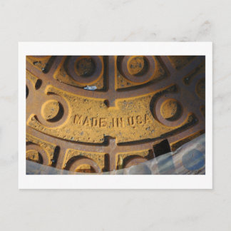 Hecho en la postal de los E.E.U.U.