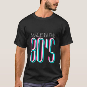 Hecho en los años 80 de la camiseta el   de los