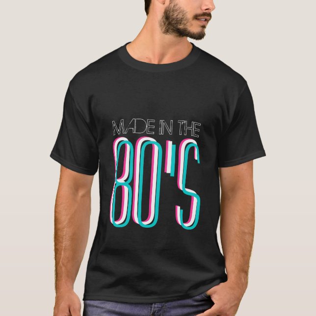 Hecho en los años 80 de la camiseta el | de los (Anverso)