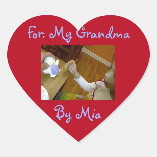 Hecho solo por ti Pegatina del corazón por RoseWri (Anverso)