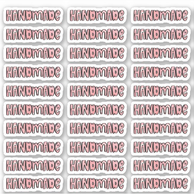 Hechos a mano - Pegatinas de acuarela (Anverso)