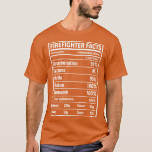 Hechos del bombero Bombero Camiseta del bombero