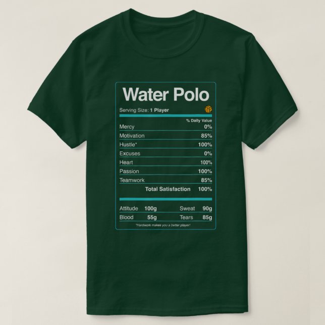 Hechos Nutricionales De Los Jugadores De Polo De A (Diseño del anverso)