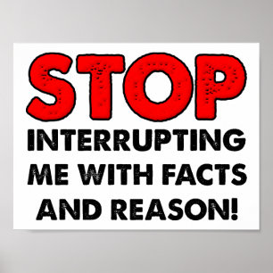 Hechos y razón graciosos Posters
