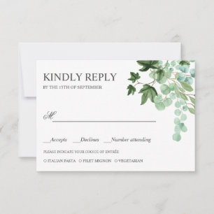 Hedera   Saltos de marfil BODA RSVP COMAL CHOIE