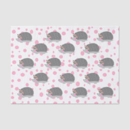 Hedgehog con papel higiénico floral