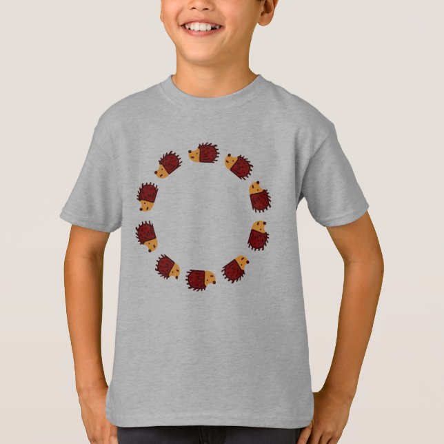Hedgehog Cruzando la camiseta (Anverso)