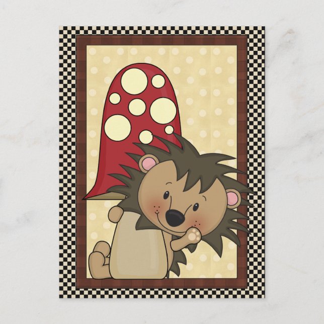 Hedgehog cualquier postal propósito (Anverso)