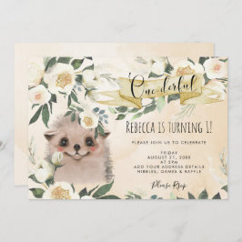 hedgehog floral onemaravilloso 1ª invitación de cu