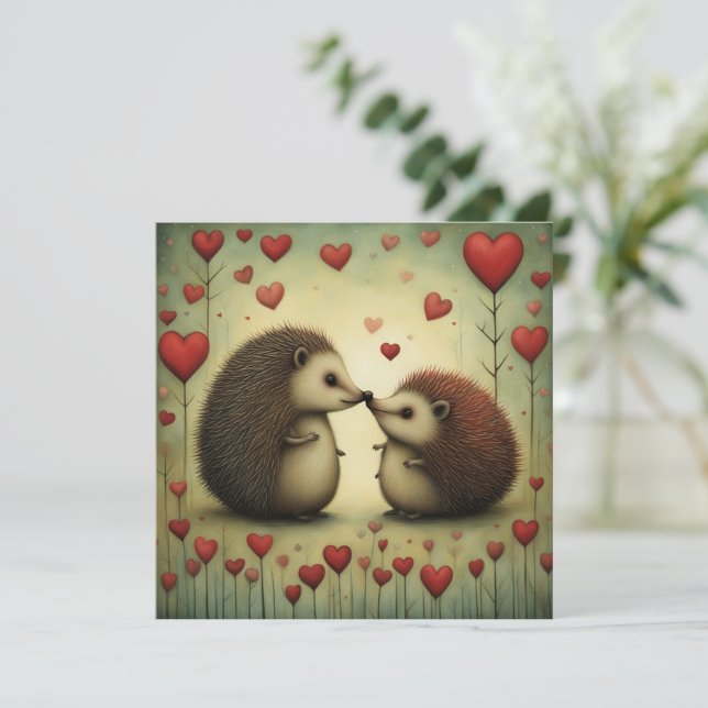 Hedgehog Love 1 (Anverso de pie)